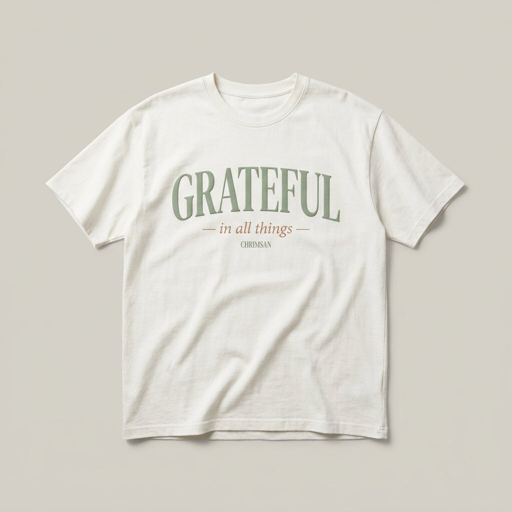Christian Premium Heavyweight Tee — The Grateful Tee | Chrimsan