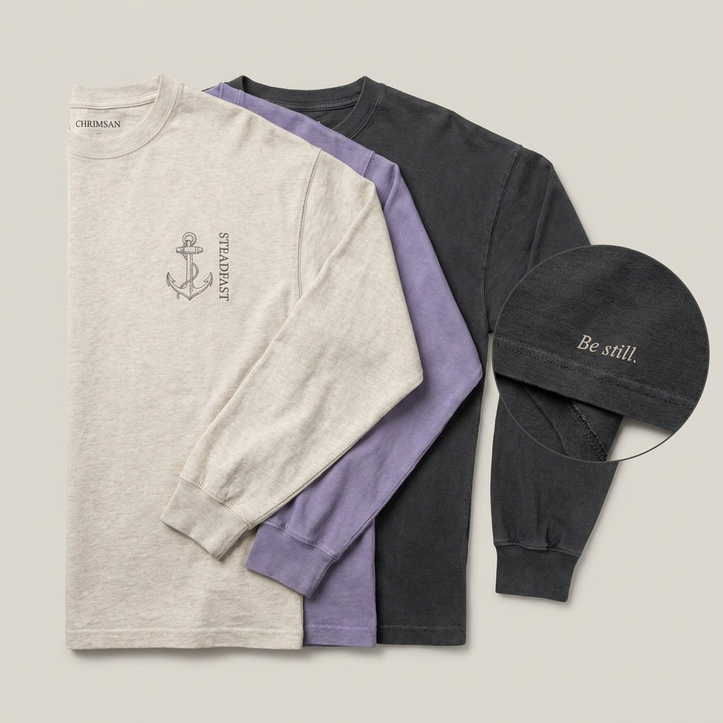 Christian Long Sleeve Tee — The Steadfast | Chrimsan