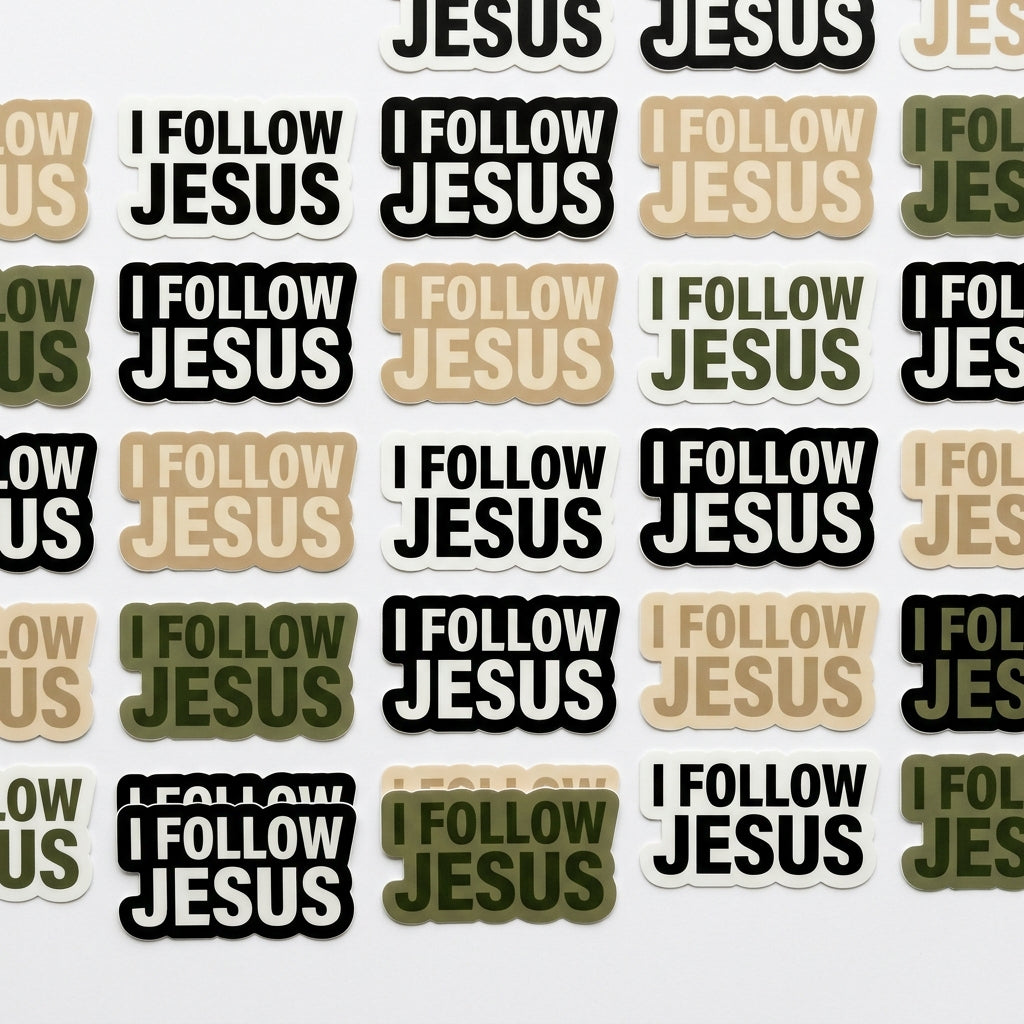 I Follow Jesus Sticker Pack